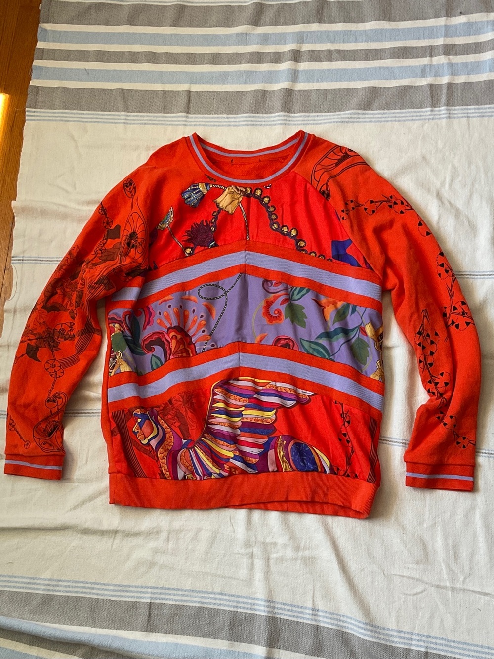 Desigual Vintage Orange Baroque Sweatshirt